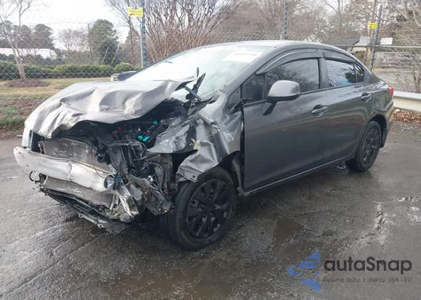 2012 Honda Civic Lx z USA, uszkodzony, nr VIN 2HGFB2F57CH515193